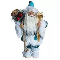 Kliknite za detalje - Deda Mraz Figura Visine 30 cm Deco Santa Blue