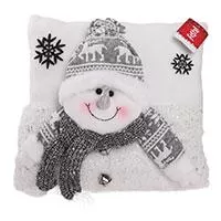 Kliknite za detalje - Novogodišnja dekoracija Jastuk 40cm Sneško Belić white