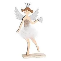 Kliknite za detalje - Kućna dekoracija - Novogodišnja drvena figura 29cm Princeza 2 komada