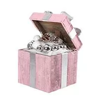 Kliknite za detalje - Novogodišnja i božićna dekoracija za kuću - Poklon Pink 35cm
