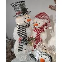 Kliknite za detalje - Tinsel LED Svetleći Sneško 100 cm Za Spoljnu Upotrebu