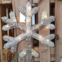 Kliknite za detalje - Tinsel LED Svetleća Pahulja 50 cm