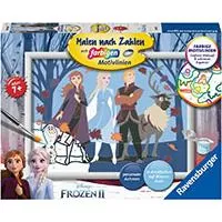 Kliknite za detalje - Ravensburger Bojanka po brojevima + akrilne boje Disney Frozen II 28491