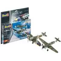 Kliknite za detalje - Revell Komplet za sklapanje borbenih aviona Messerschmitt Bf109G-10 i Spitfire Mk.V 1:72 63710