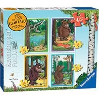 Kliknite za detalje - Šumsko čudovište Gruffalo Puzzle 4 slagalice Ravensburger 07157