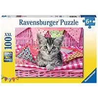 Kliknite za detalje - Ravensburger Puzzle 100 XXL delova Mače u ružičastom 12985