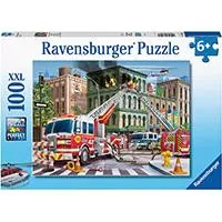 Kliknite za detalje - Ravensburger Puzzle 100 XXL delova Vatrogasni kamion u spasilačkoj misiji 13329