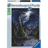 Kliknite za detalje - Ravensburger Puzzle slagalica 1500 delova Plavocrni zmaj 17105