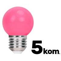 Kliknite za detalje - Pet LED sijalica Roze 2W E27