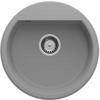 Kliknite za detalje - Okrugla granitna sudopera sa sifonom SanDonna Premium Lena u boji grafita