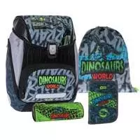 Kliknite za detalje - Komplet Školski ranac Pernice i Torbica za patike Dino world