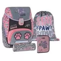 Kliknite za detalje - Komplet Školski ranac Pernice i Torbica za patike Stay Pawsitive