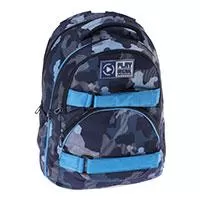 Kliknite za detalje - Ergonomski školski ranac Military blue