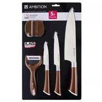Kliknite za detalje - Komplet kuhinjskih noževa sa oštračem i ljuštilicom Ambition Pure Line 20358