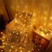 Kliknite za detalje - Novogodišnje loptice - lampice 100 LED 10 m Toplo bele ML-C2009