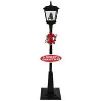 Kliknite za detalje - LED Novogodišnja Ulična Lampa Sa Jelkom i Melodijama 180 cm Black