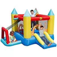 Kliknite za detalje - Trampolina na naduvavanje, dvorac, zamak sa toboganom i lopticama
