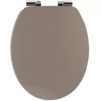 Kliknite za detalje - Tendance Wc Daska Mdf Sa Metalnim Okovima Soft Close 37,5x46 Cm Sivo Smedja