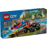 Kliknite za detalje - LEGO® City 60412 Vatrogasni Kamion 4x4 S čamcem Za Spasavanje