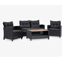 Kliknite za detalje - Lounge garnitura za 4 osobe Neva Black