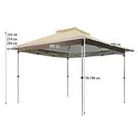 Kliknite za detalje - Sklopivi Gazebo sa Mehanizmom 3.5 x 3.5 m Podesiva Visina