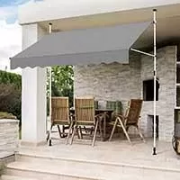 Kliknite za detalje - Balkonska tenda na izvlačenje 350 x 120 cm - Montaža Bez Bušenja i Šrafljenja
