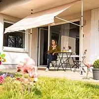 Kliknite za detalje - Tenda sa Teleskopskim Nosačima  na izvlačenje 300 x 120 cm - Montaža Bez Bušenja i Šrafljenja