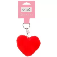 Kliknite za detalje - Privezak za ključeve torbu ranac Enso Heart red 95802