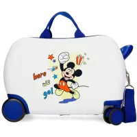 Kliknite za detalje - Dečiji kofer za put i vožnju Disney Mickey Here We Go white 47710