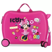 Kliknite za detalje - Disney Dečji putni kofer za vožnju Minnie Icon pink 25698