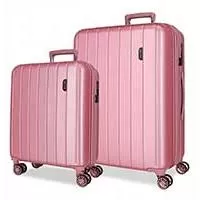 Kliknite za detalje - Komplet proširivih kofera 55cm-70cm Movom Wood pink 53189