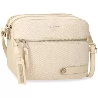 Kliknite za detalje - Ženska torbica 24cm Pepe Jeans Sprig beige 79154