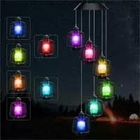 Kliknite za detalje - Viseća solarna LED lampa sa mini fenjerima 5809