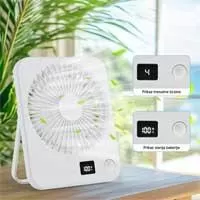 Kliknite za detalje - Stoni USB mini ventilator sa displejem 5919WH