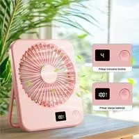 Kliknite za detalje - Stoni USB mini ventilator sa displejem 5919PK