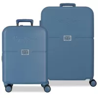 Kliknite za detalje - Koferi za putovanja 70cm i 55cm Pepe Jeans Accent deep blue 76989