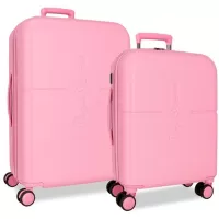 Kliknite za detalje - Putni koferi 70cm i 55cm Pepe Jeans Highlight pink 76889