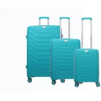 Kliknite za detalje - Putni koferi od polipropilena Komplet Enova Longbeach turquoise 526340