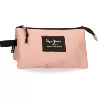 Kliknite za detalje - Pernica sa 3 pregrade Pepe Jeans Aris powder pink 63243