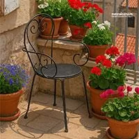 Kliknite za detalje - Balkonsta stolica mediteranskog stila Moka
