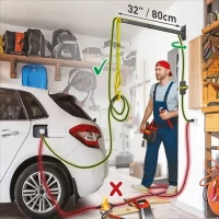 Kliknite za detalje - BARKAN EV80WM zidni nosač kabla za punjenje električnih vozila 80cm