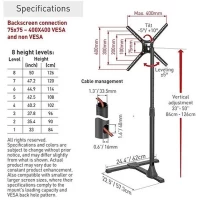 Kliknite za detalje - BARKAN FS310T LCD TV podni nosač od 13 do 65 inča