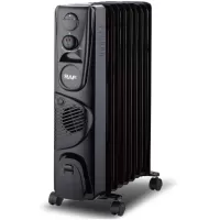 Kliknite za detalje - Raf R.0931b Uljni Radijator Sa Ventilatorom 9 Rebara Crni 2400w