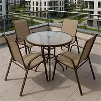 Kliknite za detalje - Baštenski Komplet Koko - 4 Stolice i Sto prečnika 70 cm