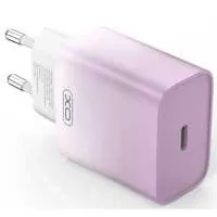 Kliknite za detalje - XO Brzi punjač za mobilne uređaje USB-C 30W CE18 ljubičasti