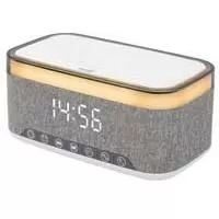 Kliknite za detalje - FM radio sat sa BT zvučnikom i beskontaktnim punjačem Home LTCR06