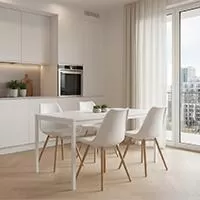 Kliknite za detalje - Trpezarijska garnitura za 4 osobe Breeze White