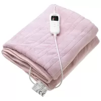Kliknite za detalje - Električno grejno ćebe sa tajmerom 160x180 Roze Adler AD7443