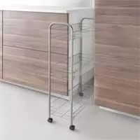 Kliknite za detalje - Pokretna kolica na 3 nivoa 23 x 56 x 84 cm Metaltex Slim-DeLuxe Kliknite za detalje - Pokretna kolica na 3 nivoa 23 x 56 x 84 cm Metaltex Slim-DeLuxe