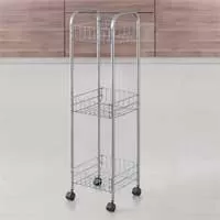 Kliknite za detalje - Pokretna kolica na 3 nivoa 23 x 23 x 84 cm Metaltex Toronto Kliknite za detalje - Pokretna kolica na 3 nivoa 23 x 23 x 84 cm Metaltex Toronto
